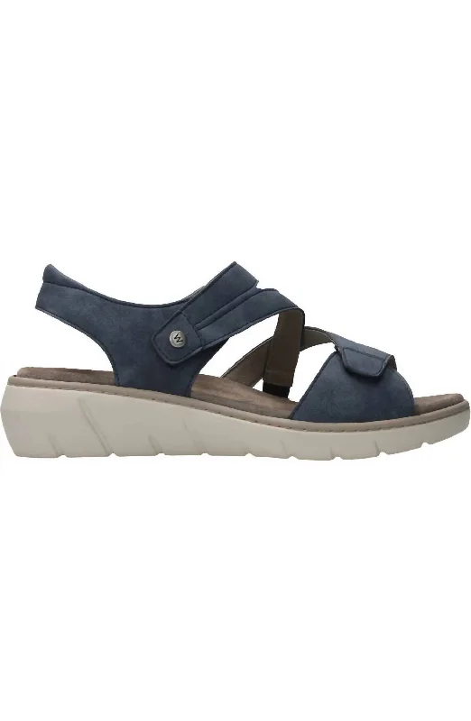Women's Ikaria Sandal In Denim Biocare Suede Desert Boot 