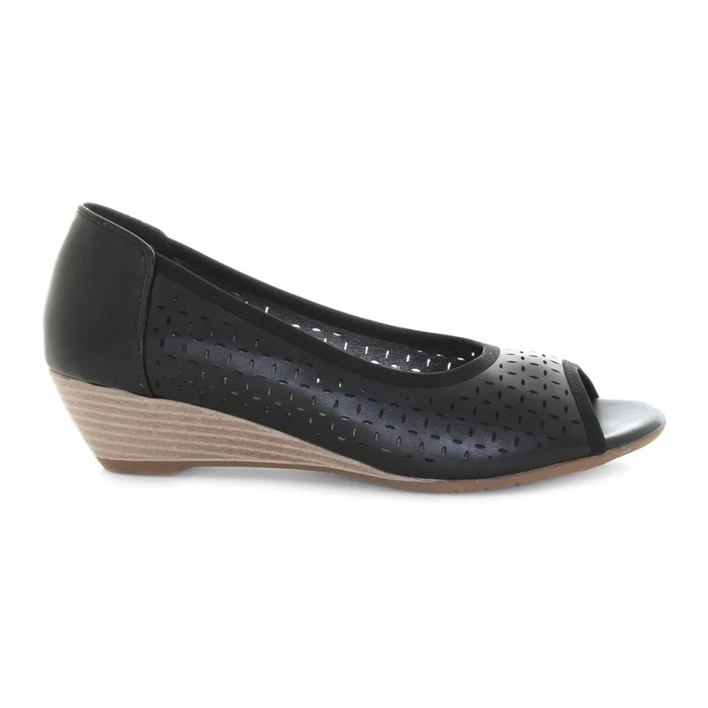 Womens Kitty Peep Toe Blue Coast Loafer Aesthetic 