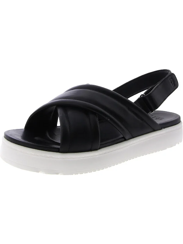 Womens Leather Adjustable Slingback Sandals Bespoke Shoe Aesthetic 