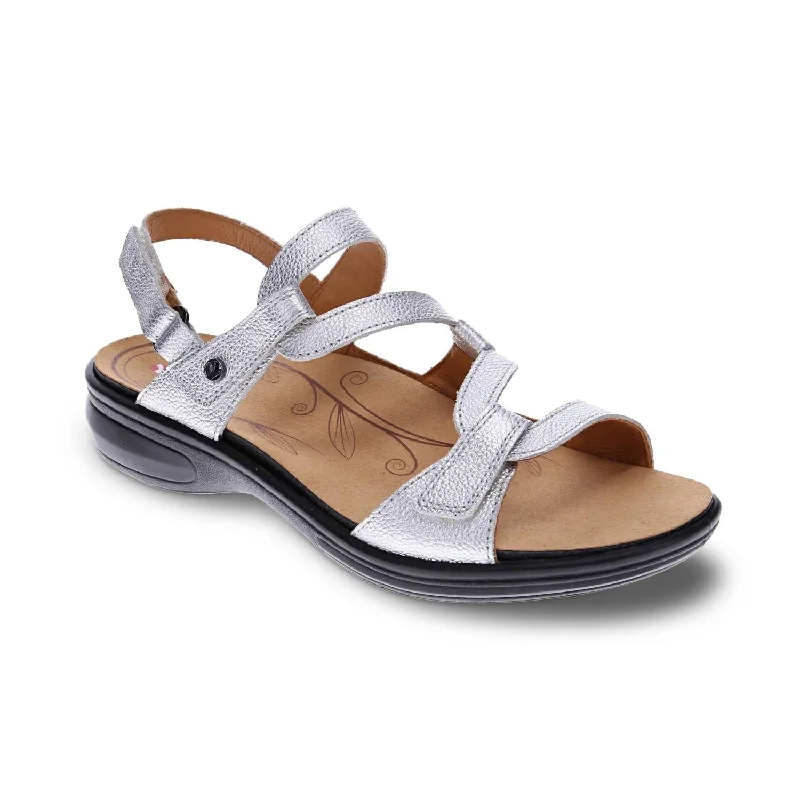 Women's Miami Adjustable Sandal - Medium Width In Pearl Waterproof Hiking Boot Design  