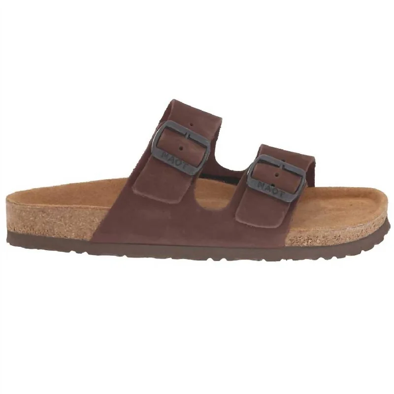Women's Santa Barbara Sandal In Java Nubuck Quilted Shoe Design  
