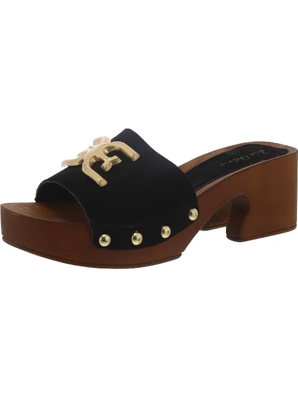 Womens Suede Square Toe Block Heel Combat - Inspired Military Boot Look  